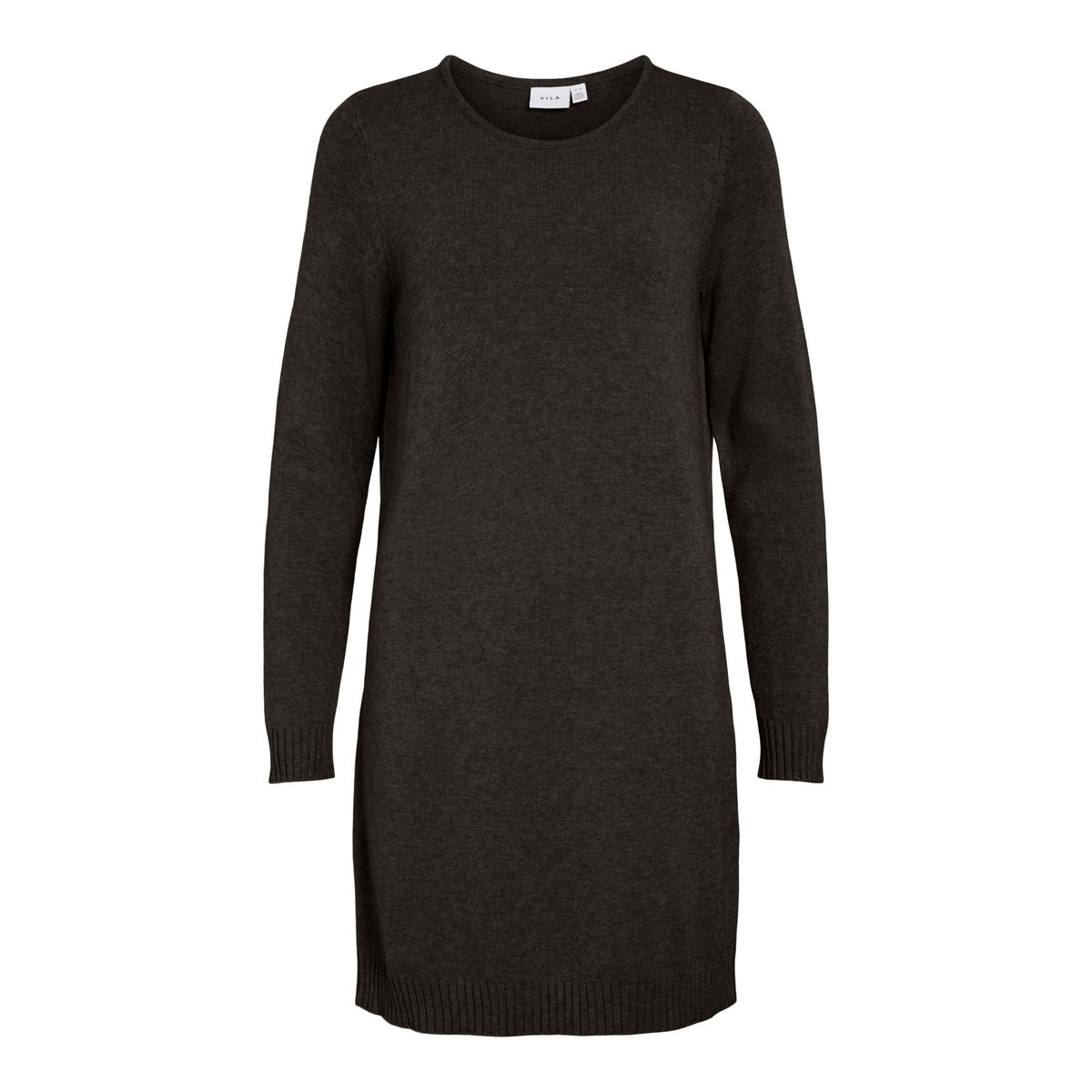 Robe En Maille Manches Longues noir - black, VILA