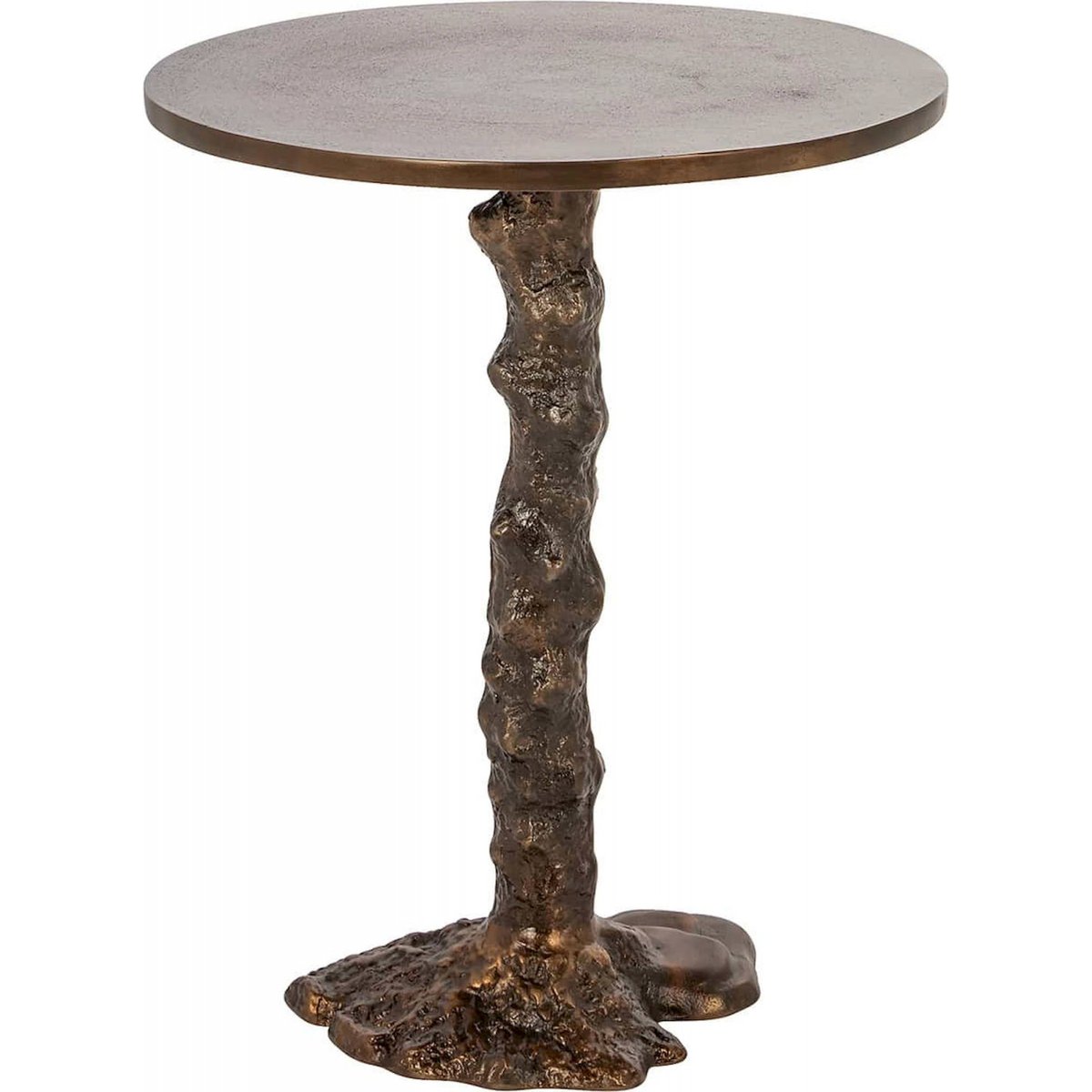 Table d'appoint en aluminium, CHANDON bronze antique, RECOLLECTION