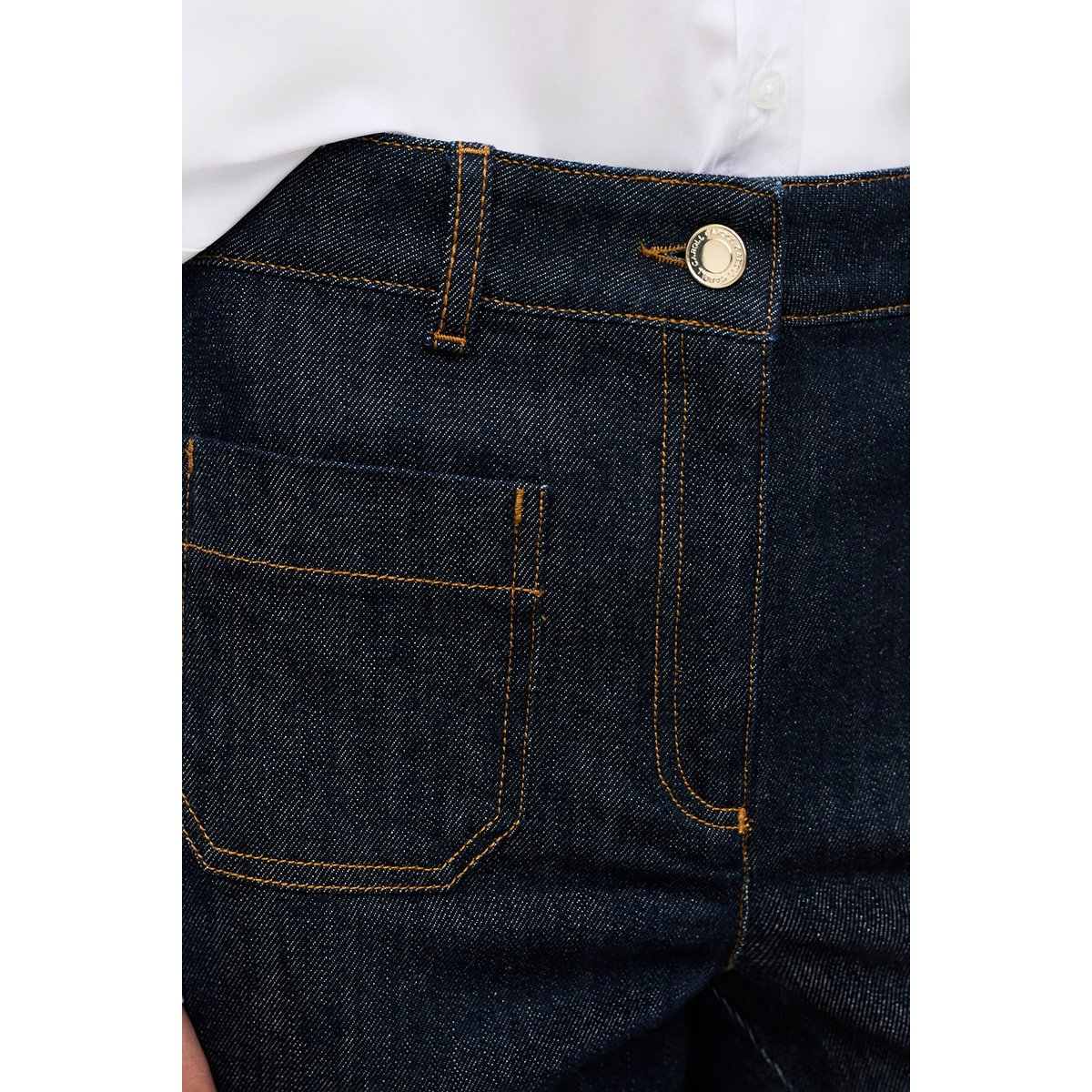 Pantalon slim élégant POMMYDENIM denim brut, CAROLL