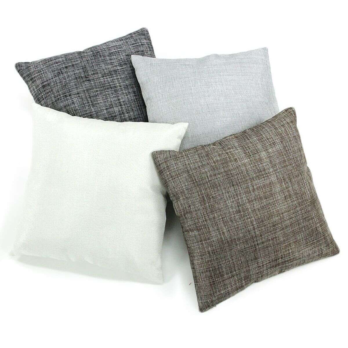 Coussin et chiné métallisé  LINX blanc, THE DECO FACTORY