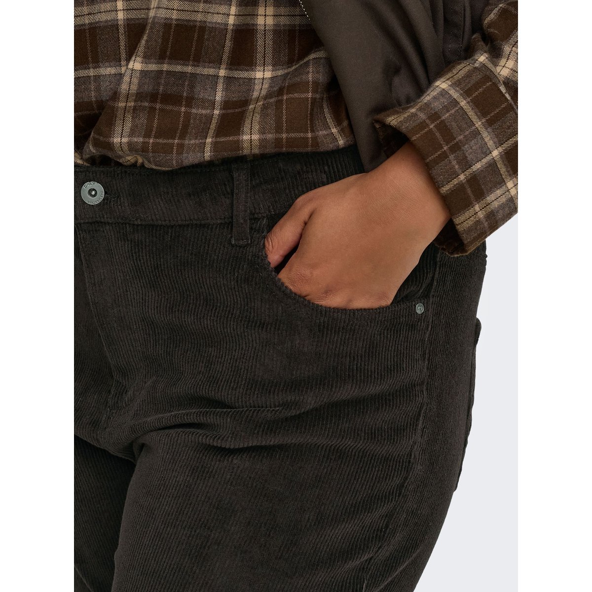 Pantalon black coffee, ONLY CARMAKOMA