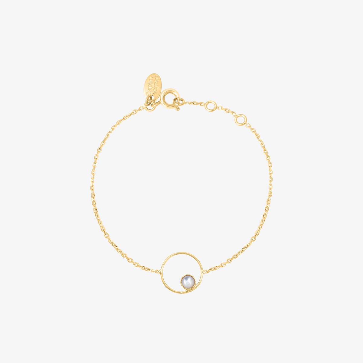 Bracelet doré - sunlight blanc, CAROLINE NAJMAN