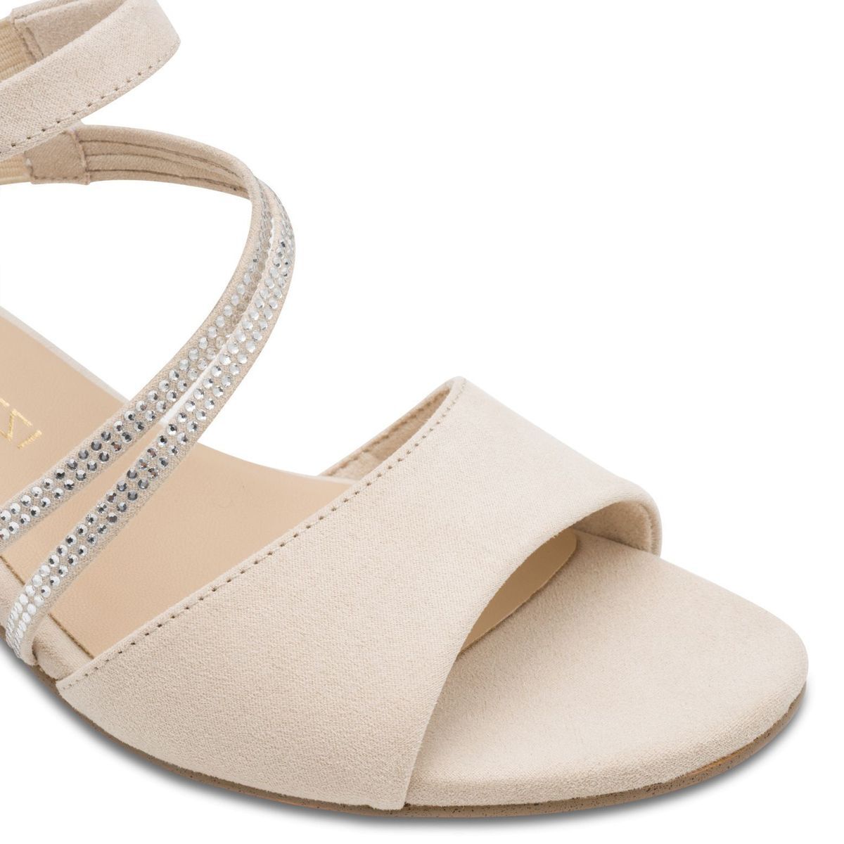 Sandale à talon vegan beige, MARCO TOZZI