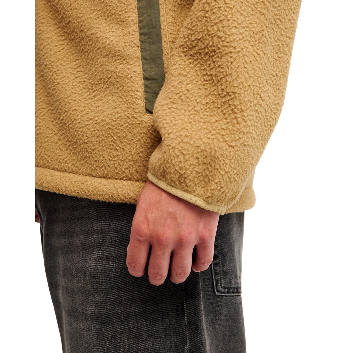 Polaire zippée CLEAN COAST HOOD beige kelp, QUIKSILVER