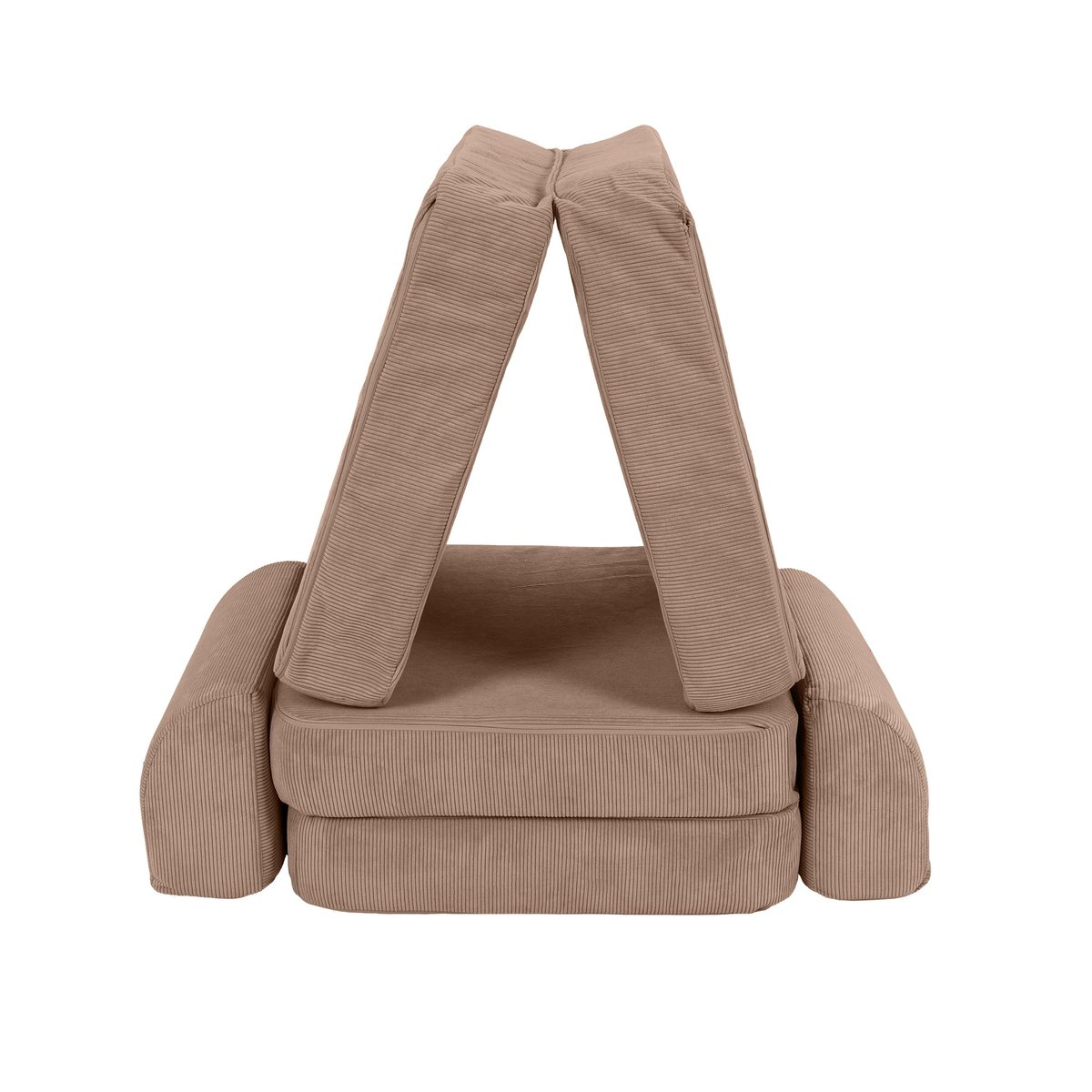 Canapé modulable velours SLIMCORDE marron, MEOW BABY