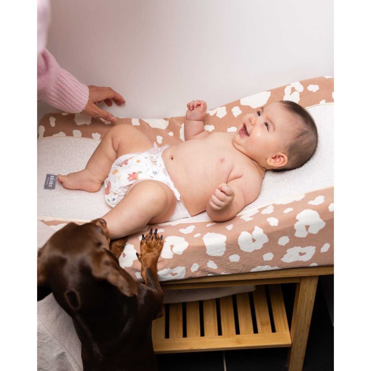 Housse matelas à langer rose, BEABA