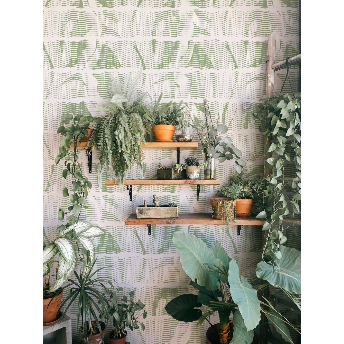 Papier peint panoramique Mawimbi - L, intissé mat 150g, made in France blanc, LE PAPIERS DE NINON