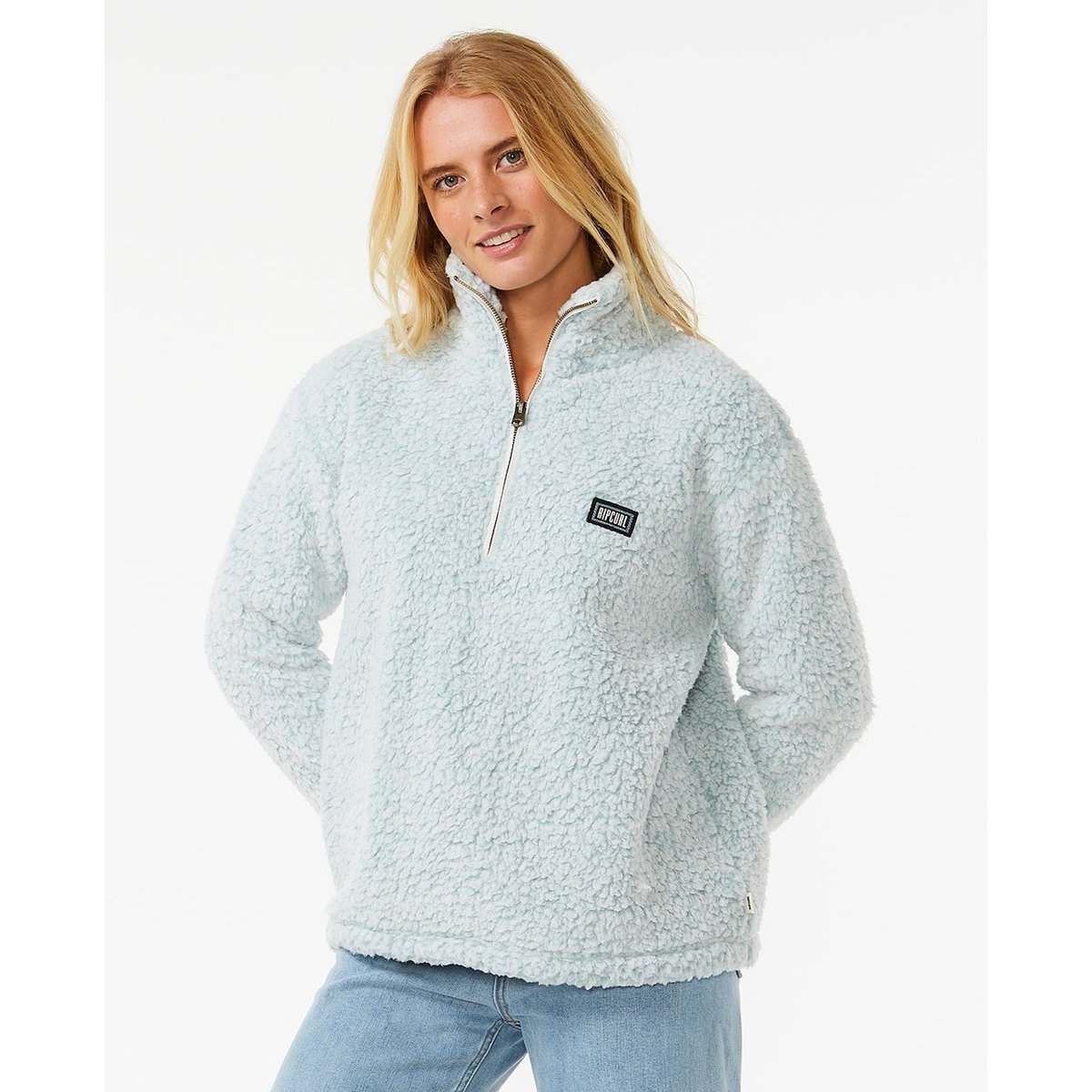 Pull Demi-Zip Dark n Stormy bleu, RIP CURL