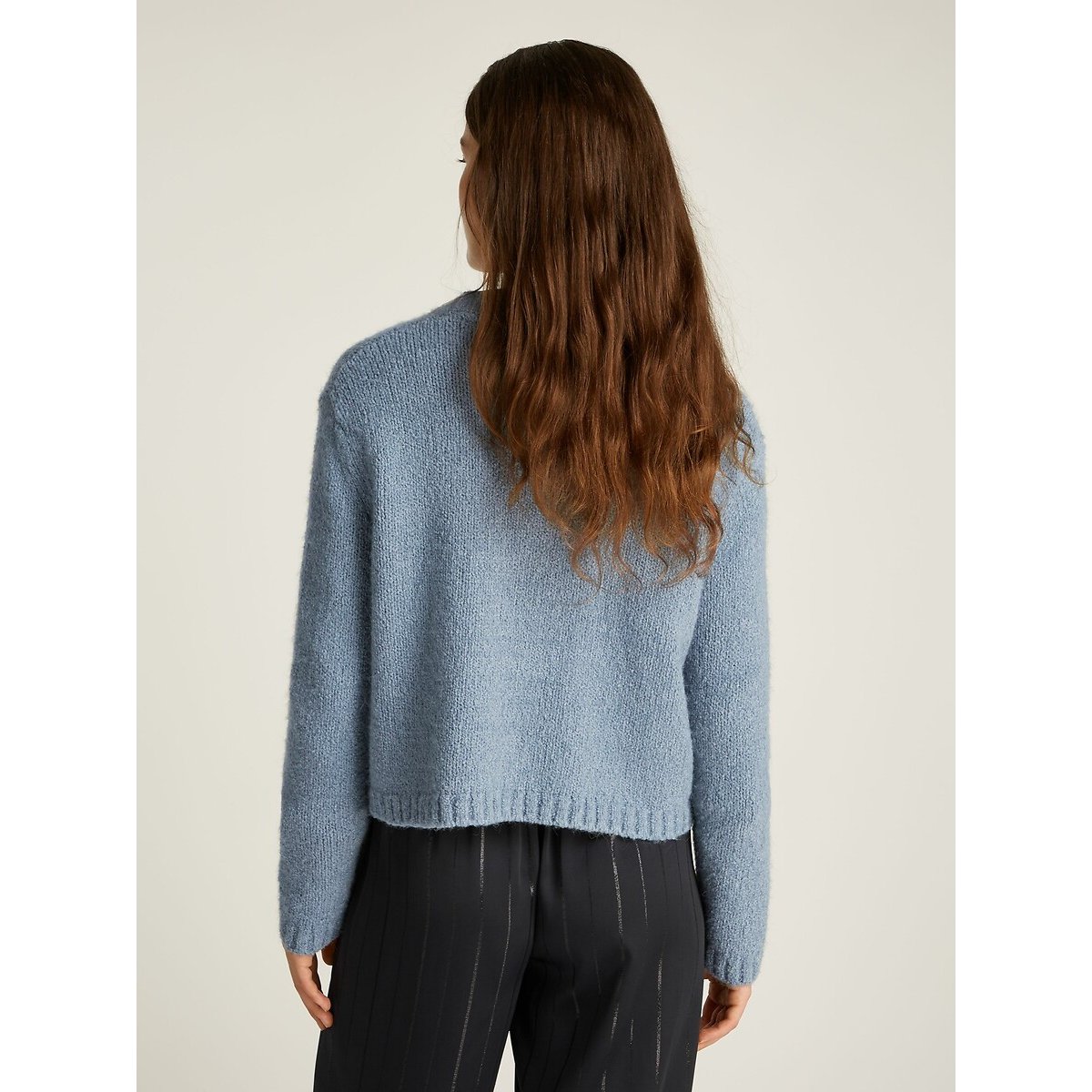 Crew Neck Cardigan blue, TOMMY HILFIGER