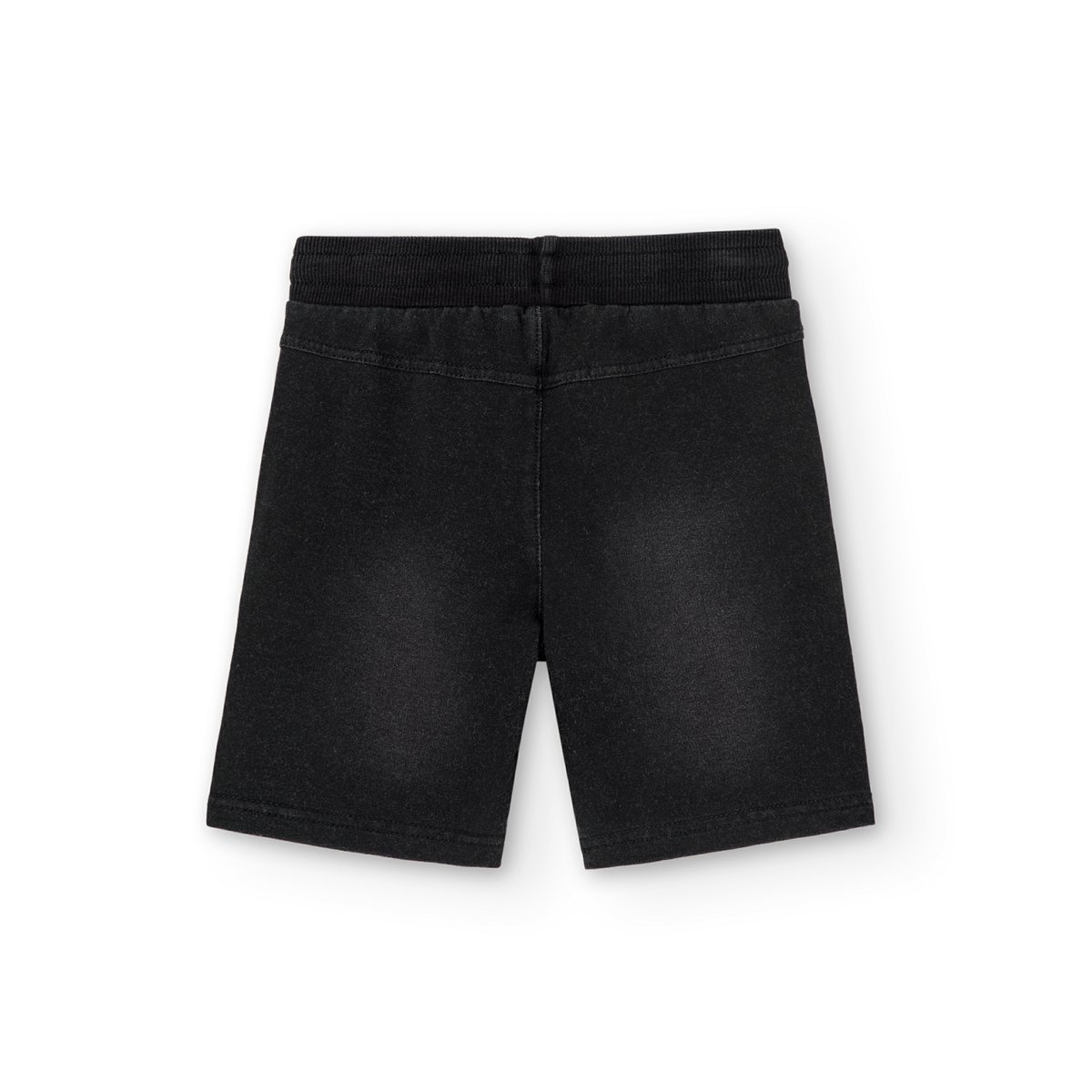 Short garçon tricot avec cordon de serrage noir, BOBOLI