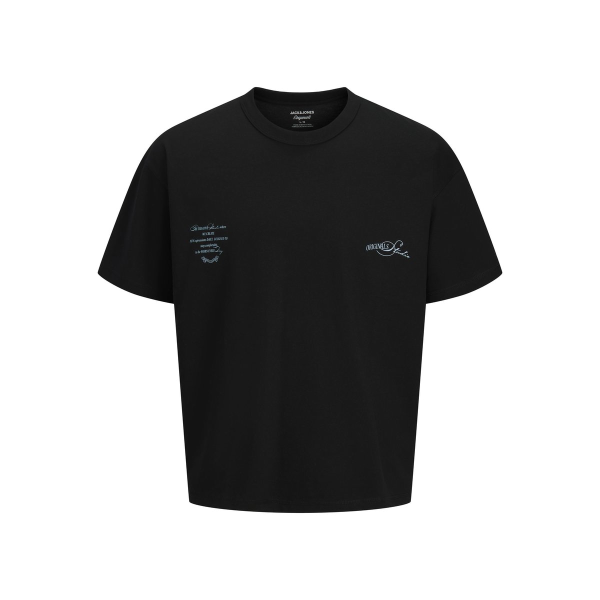 T-Shirt black 1, JACK & JONES
