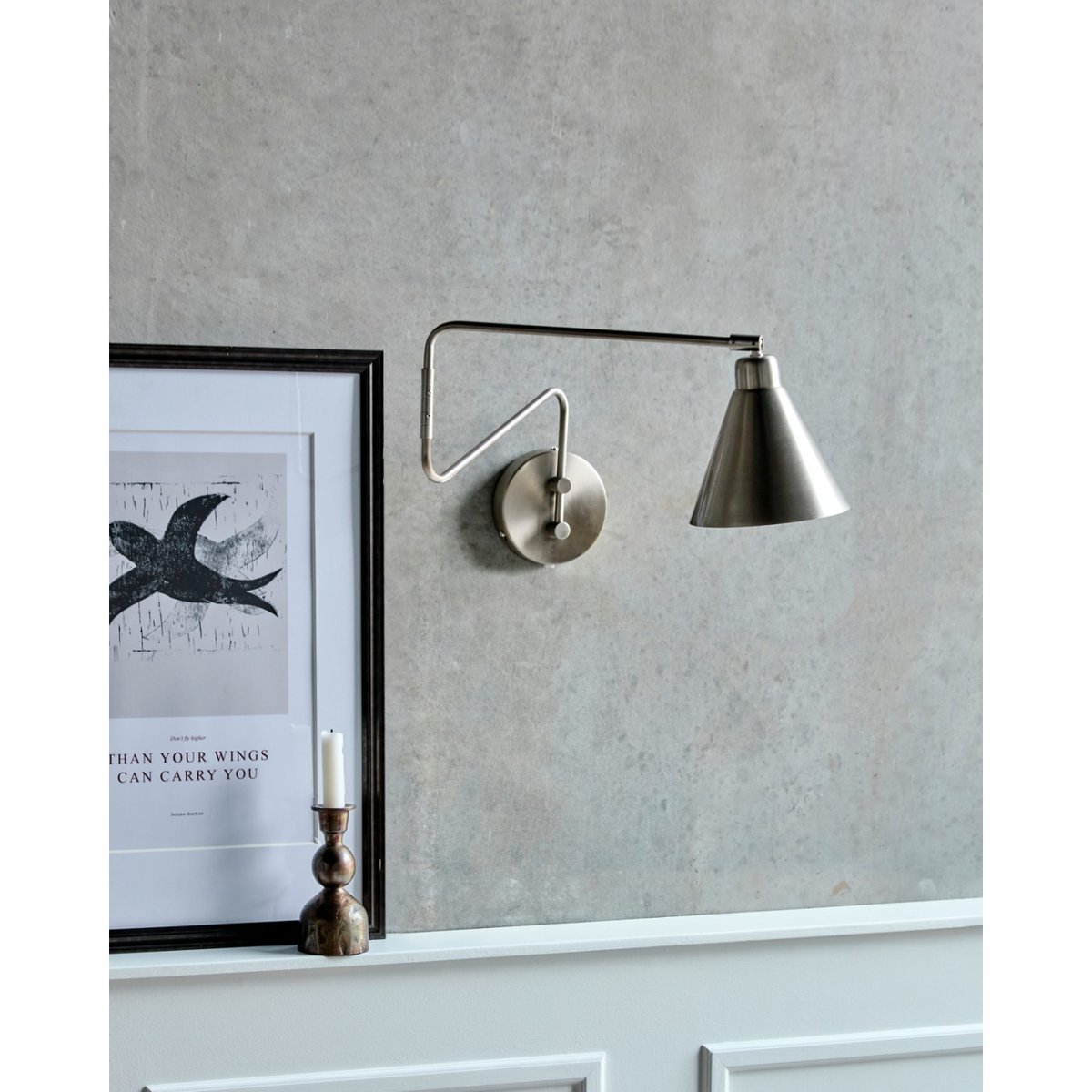 Applique Game Grand bras pivotant argent, HOUSE DOCTOR