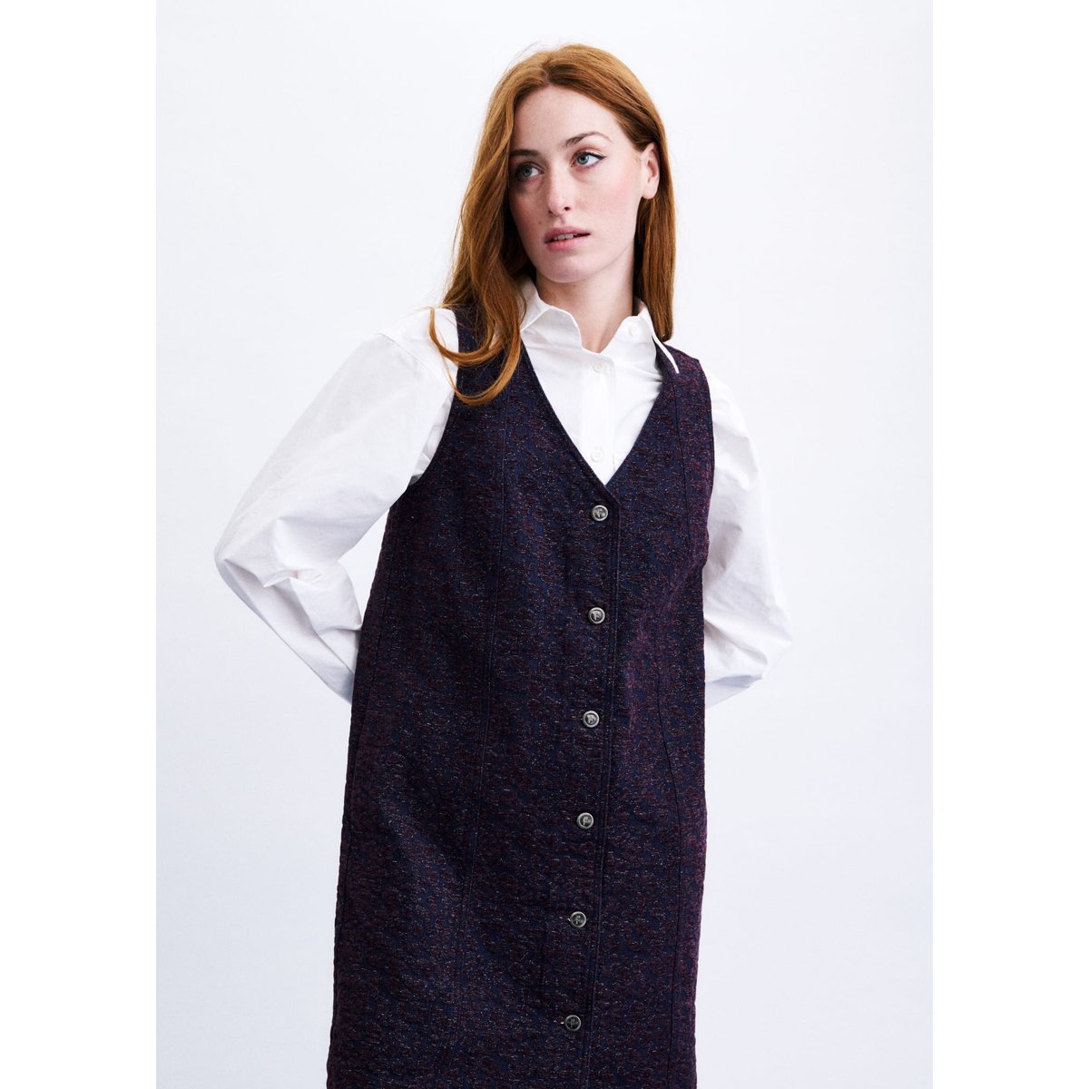 Robe Seochon en coton SEOCHON bordeaux, FRNCH