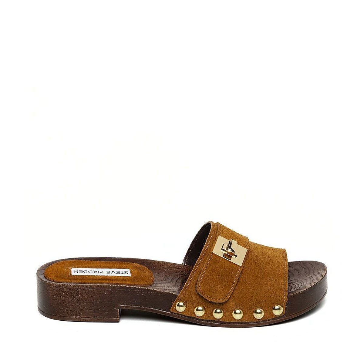 Mules en cuir suède Carrmen cognac, STEVE MADDEN