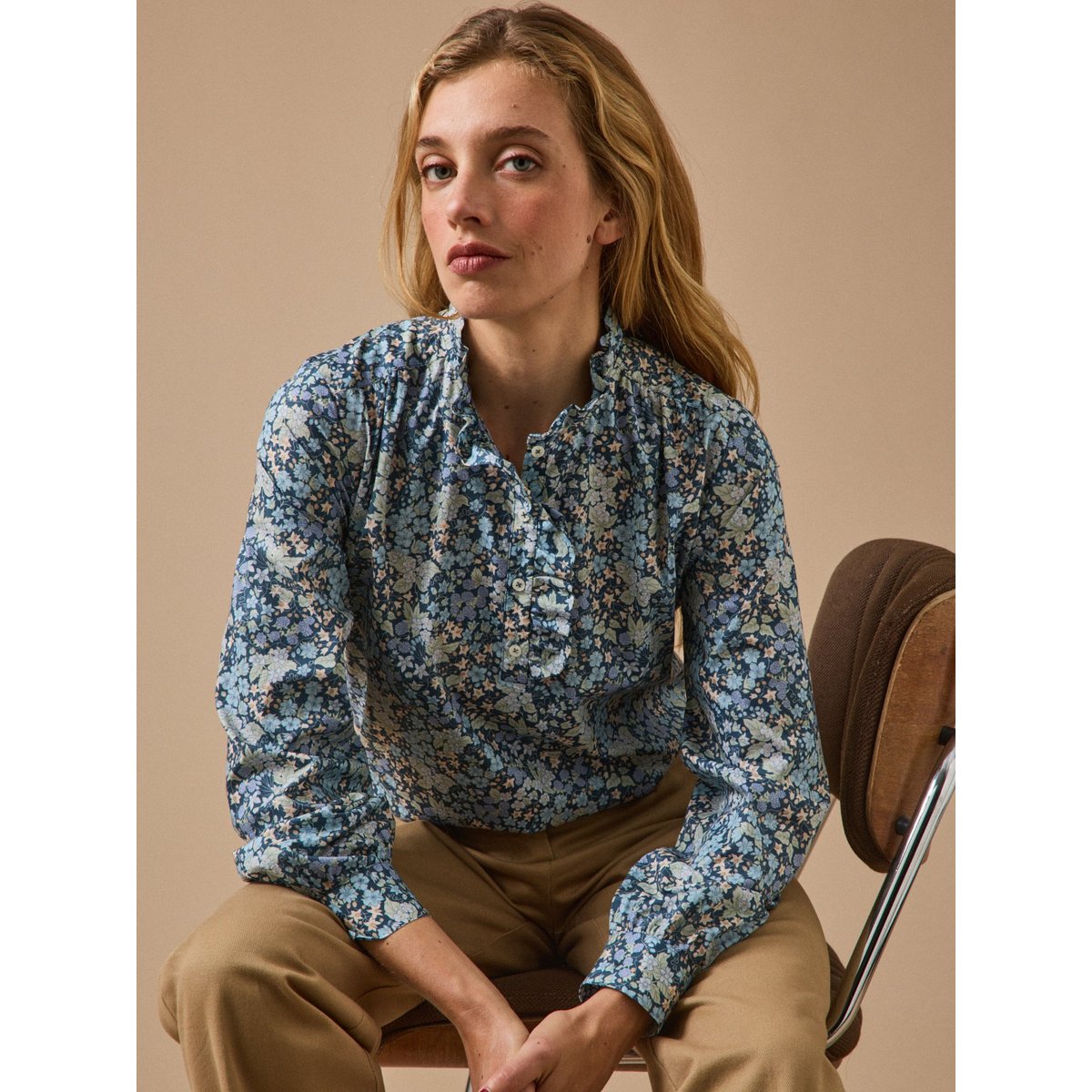 Blouse tissu Liberty - Coupe Noémie liberty berry harvest, CYRILLUS