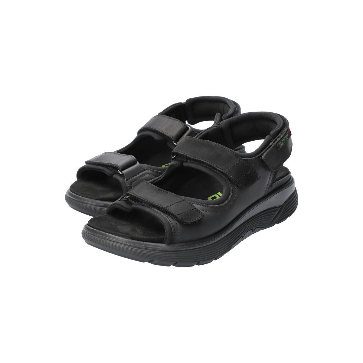 Sandales en cuir textile WILFRIED noir p5133404, MEPHISTO