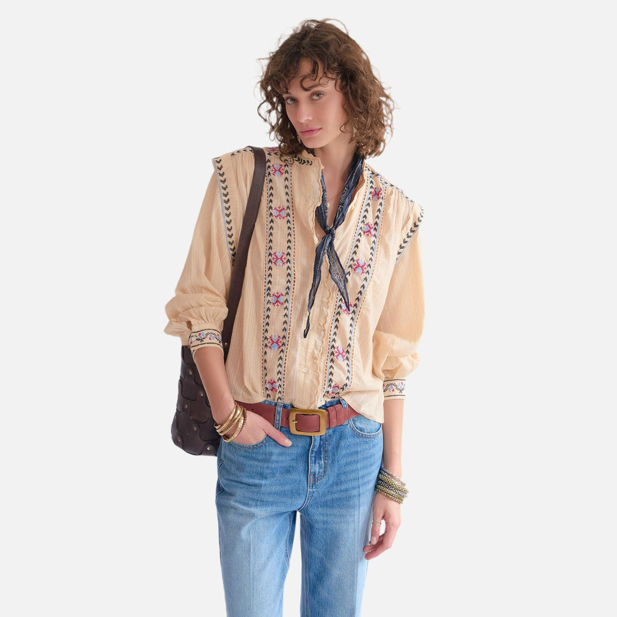 Blouse CLEA naturel, MKT STUDIO