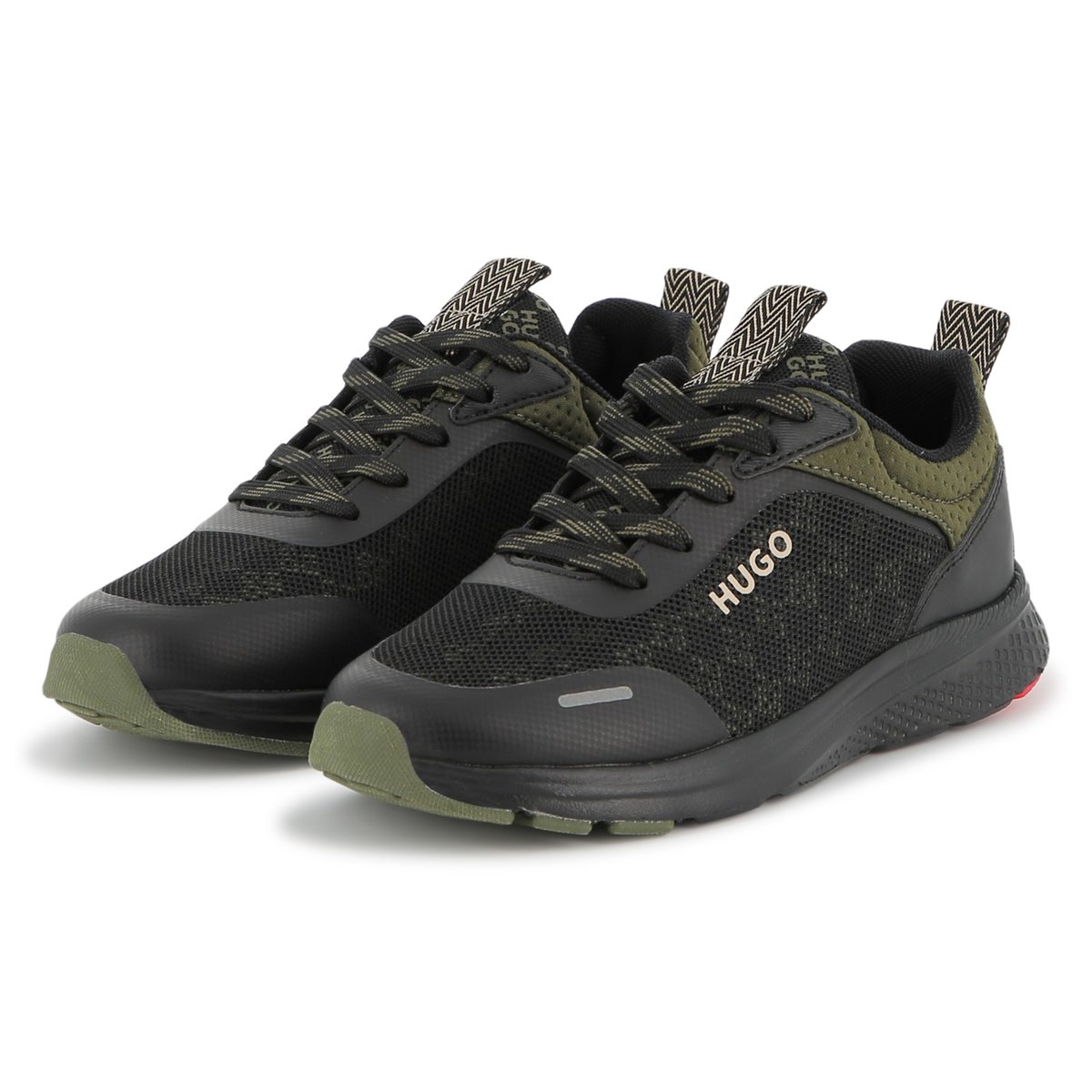 Sneakers in tessuto black, HUGO KIDSWEAR
