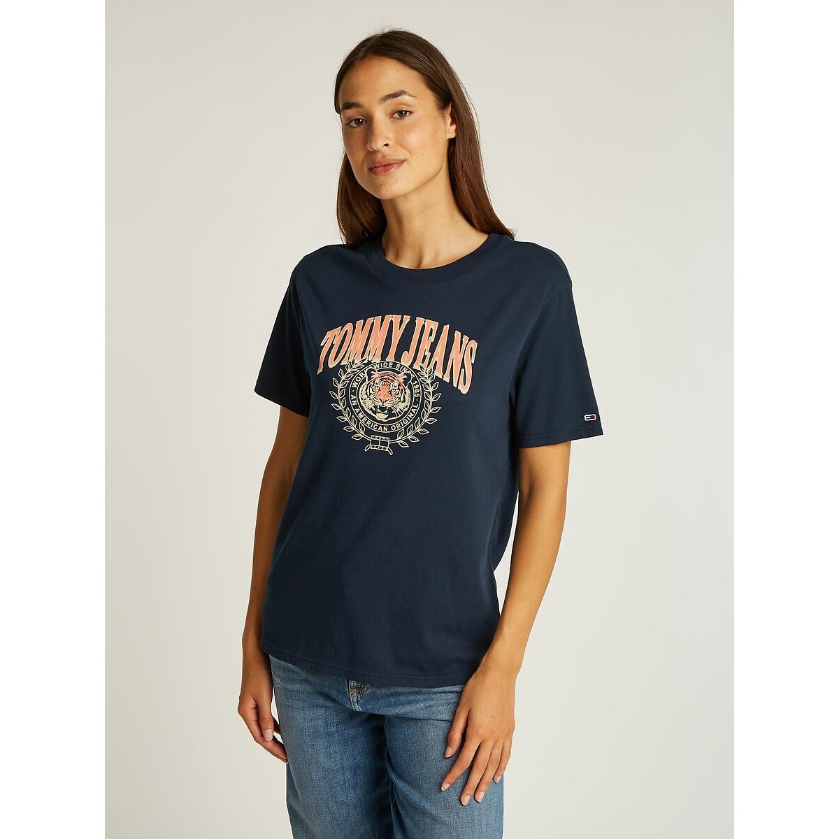 T-shirt à manches courtes imprimé marine, TOMMY JEANS