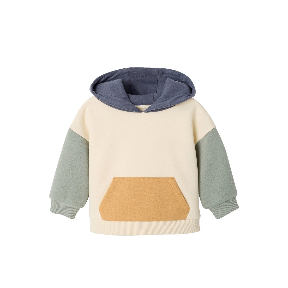 Sweat à capuche vert sauge, VERTBAUDET