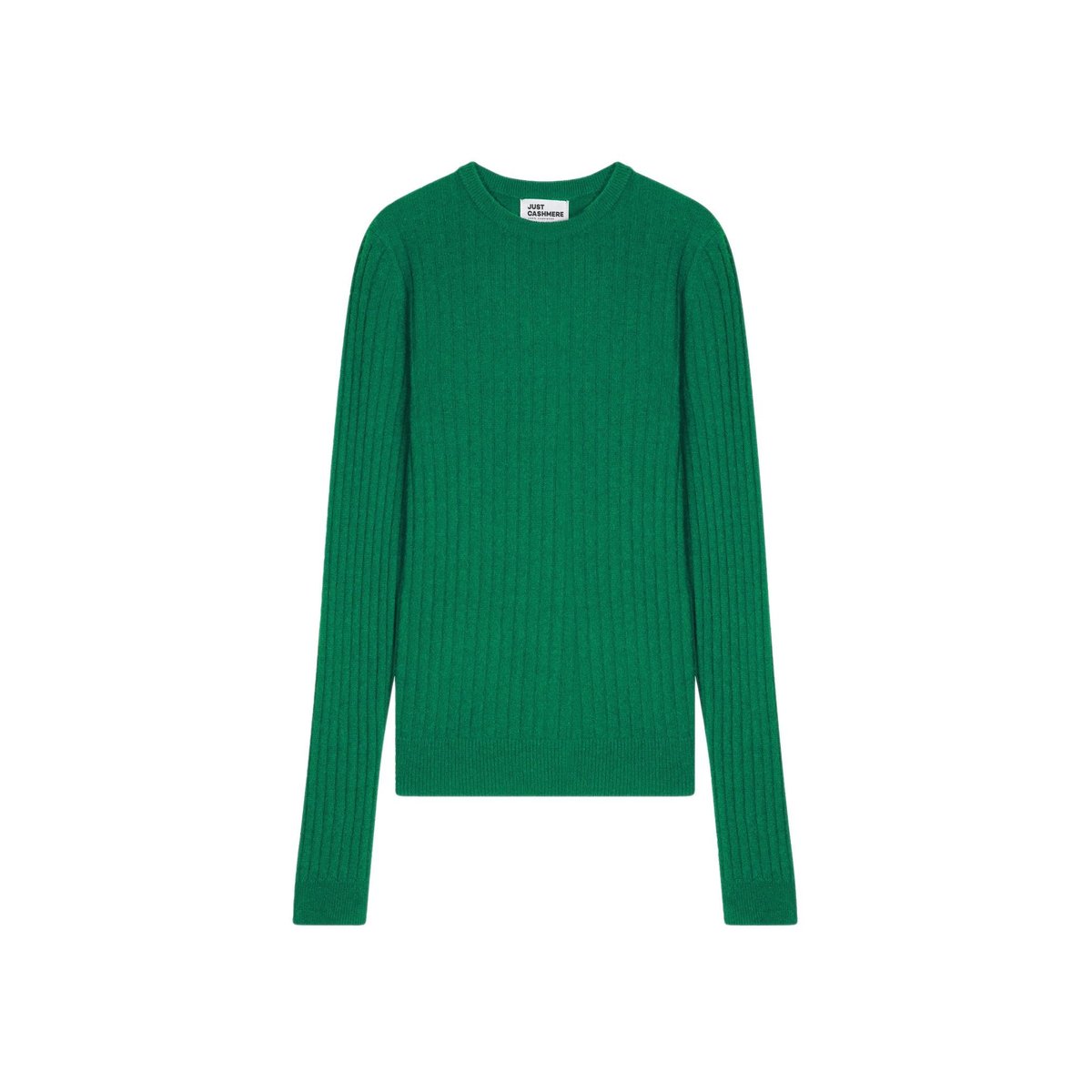 Pull Col Rond Menthe Avana vert, JUST CASHMERE