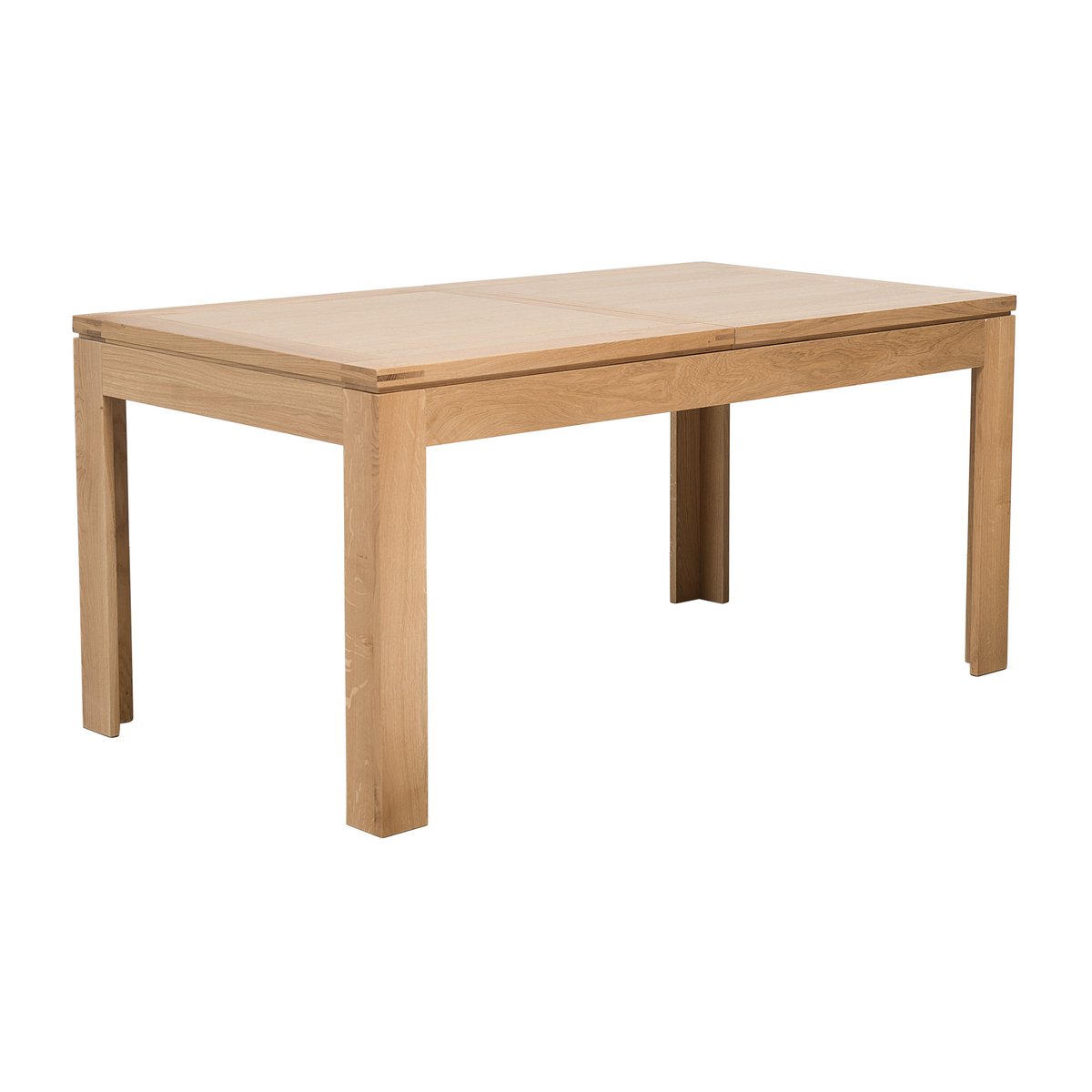 Table rectangulaire à rallonges L160/240 + 4 chaises tissu - BOSTON gris clair, HELLIN, DEPUIS 1862