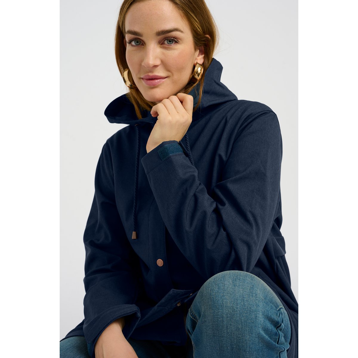 Outerwear bleu total eclipse melange, CREAM
