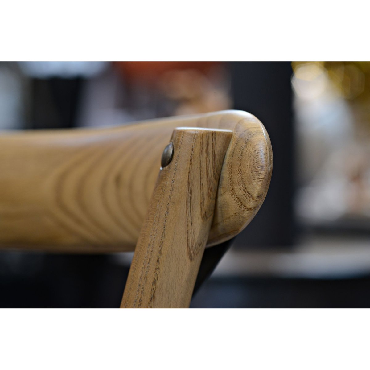 Chaises en bois massif et métal assise rotin (lot de 2) - BISTROT bois clair, HELLIN, DEPUIS 1862