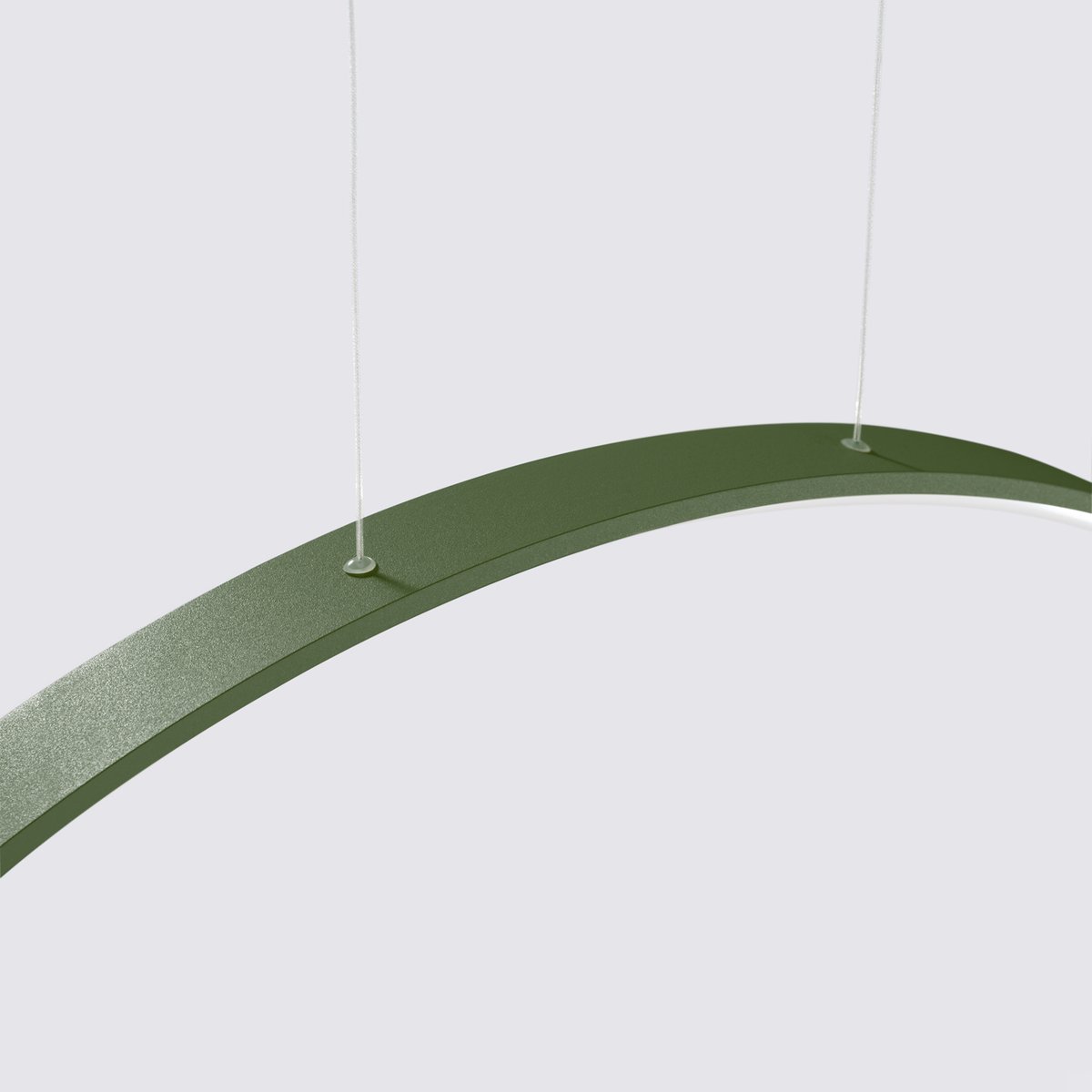 Suspension Aluminium Vert Olive LED 1 Rio vert olive, EDEN