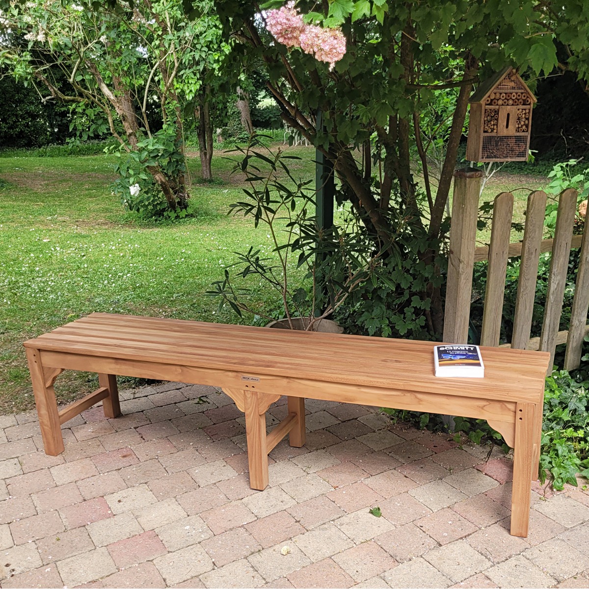 Banc en teck massif Melbourne 180 cm (sans dossier) naturel, TECK ATTITUDE