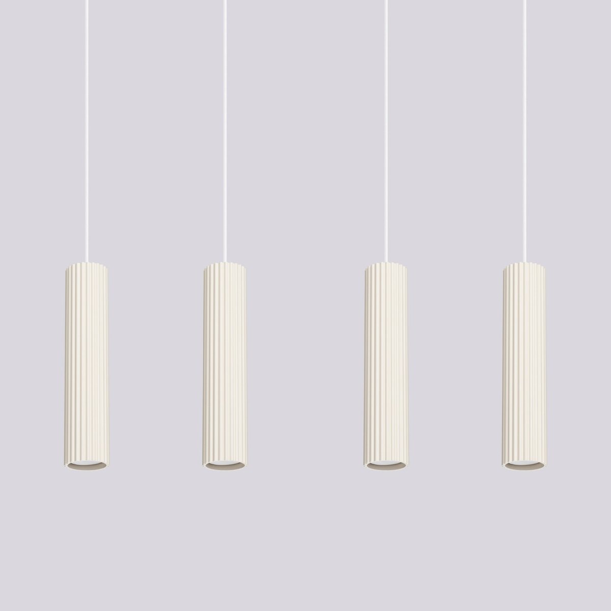 Suspension Aluminium Beige GU10 4 Karbon beige, EDEN