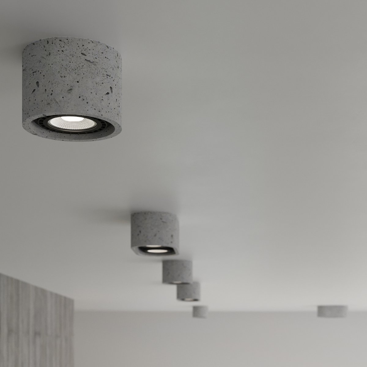 Plafonnier Béton Gris GU10/ES111 2 Basic gris, EDEN