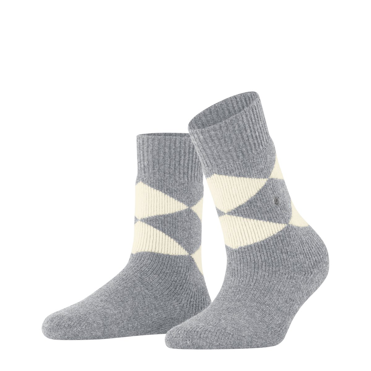 Chaussettes à picots Cosy Argyle gris, BURLINGTON
