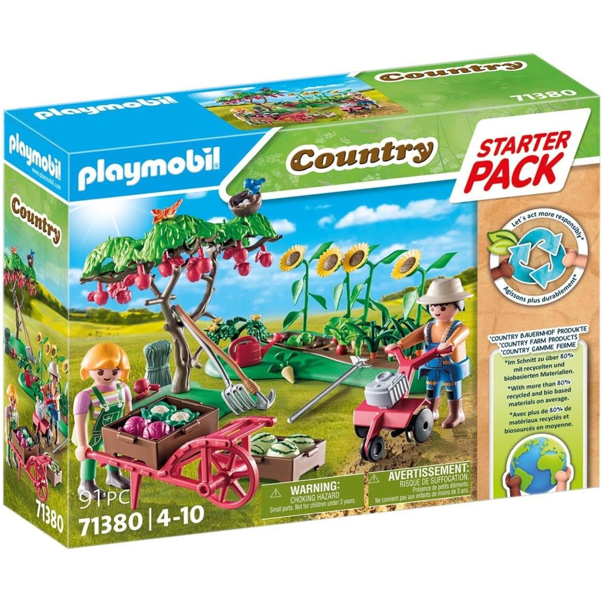 Starter Pack Jardin potager multicolore, PLAYMOBIL