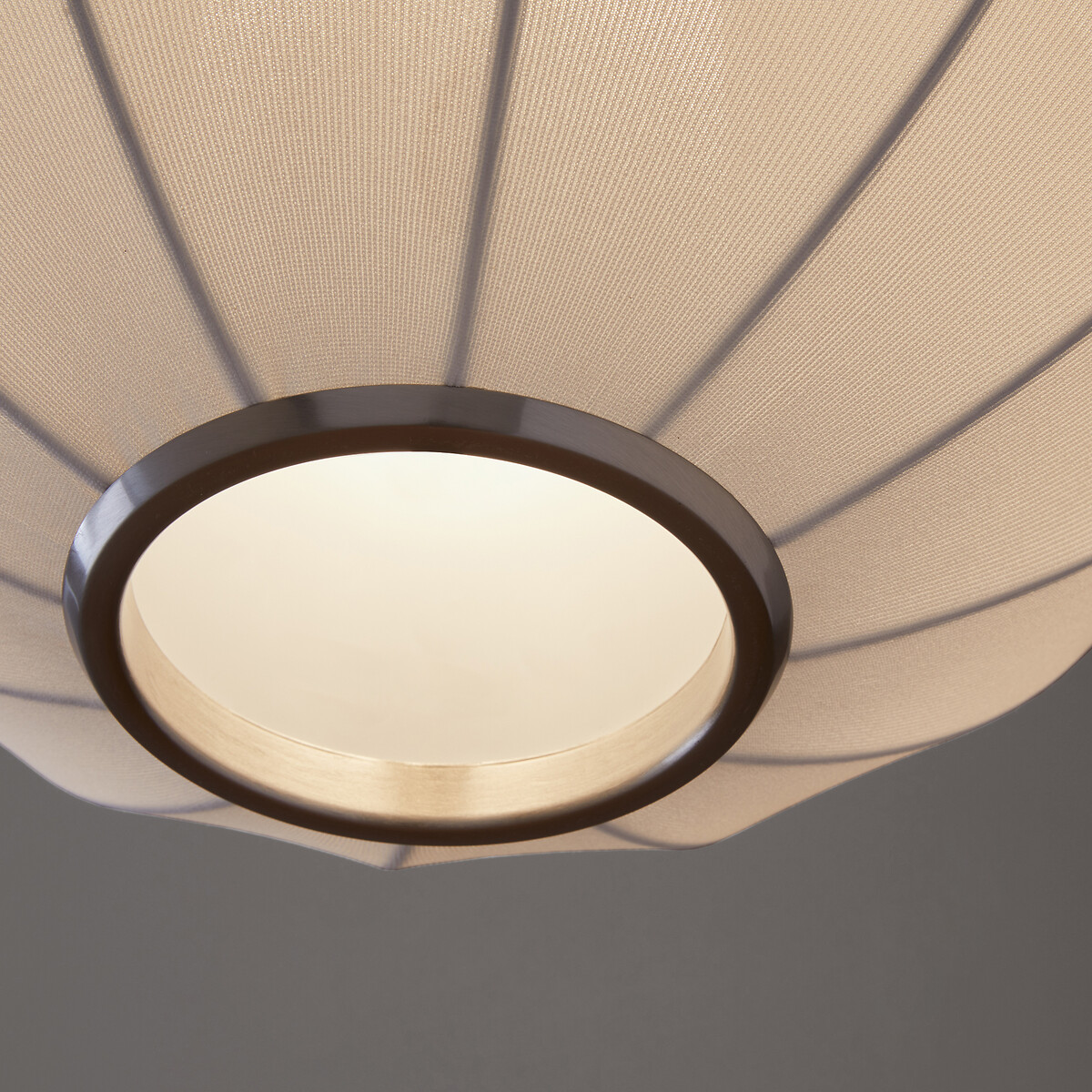 Suspension ronde, lampion en maille, Satchi blanc, AM.PM