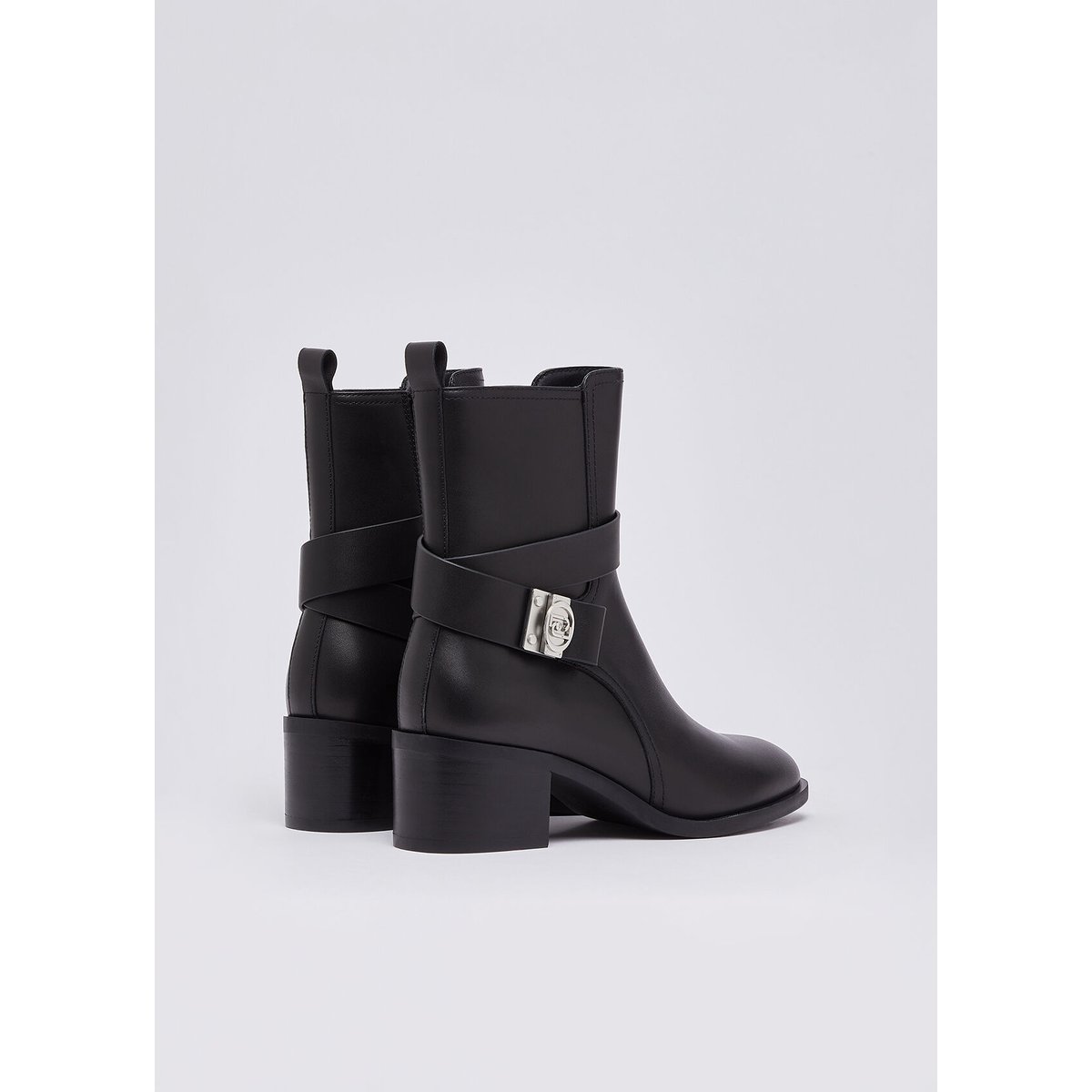 Bottines en cuir noir, LIU JO