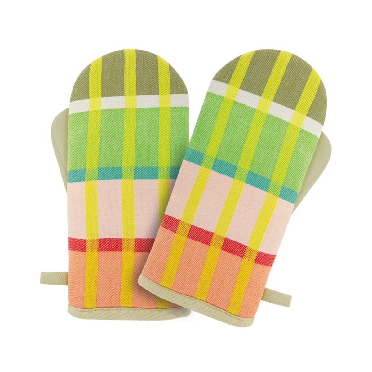 Gants de cuisine coton coloré design multicolore, REMEMBER