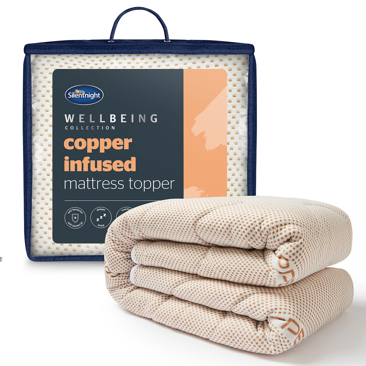 Copper Mattress Topper white, SILENTNIGHT