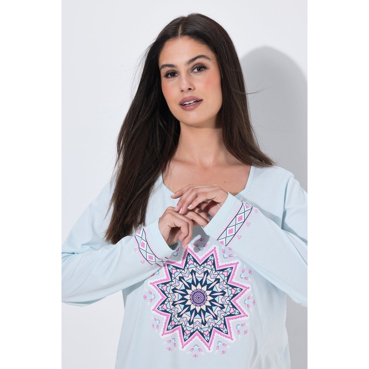 Pyjama mandala de flocon de neige bleu mer de glace, ULLA POPKEN