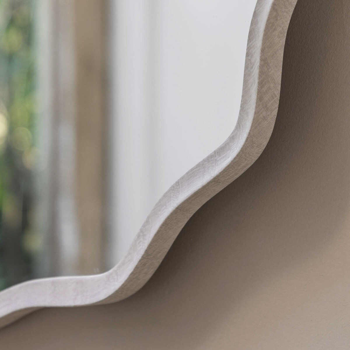 60cm Morley Wave Round Mirror grey, ÉDITÉ