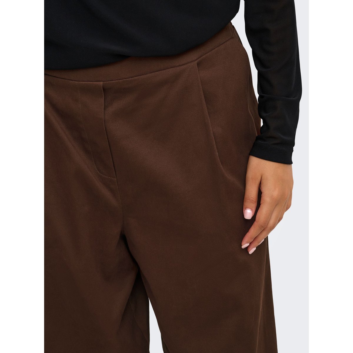 Pantalon shaved chocolate, ONLY CARMAKOMA