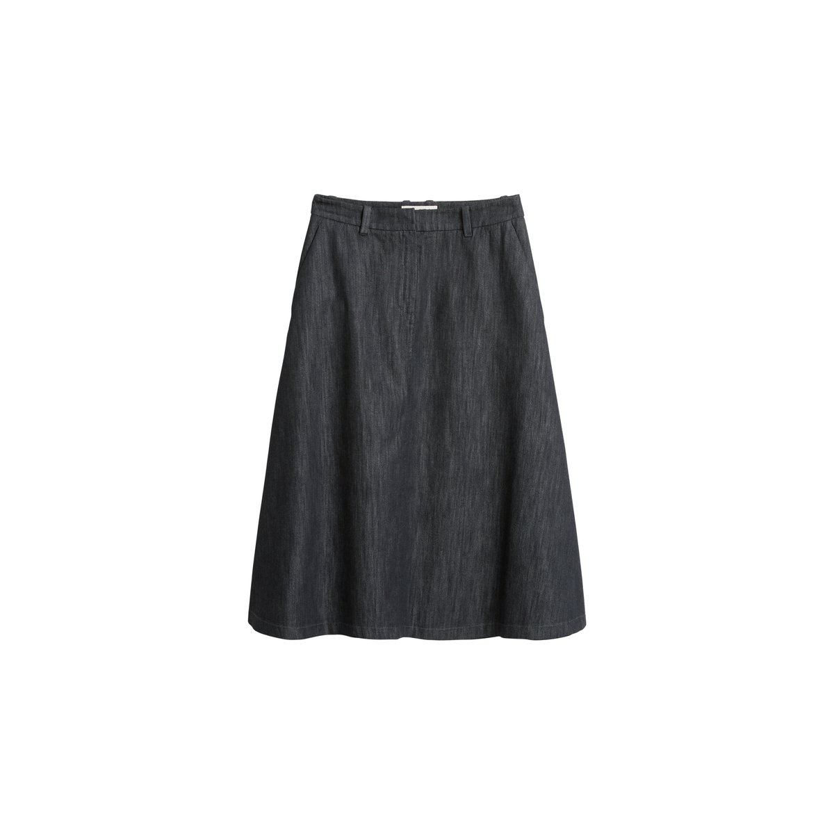 Jupe évasée en Organic Cotton Stretch bleu foncé, MARC O'POLO