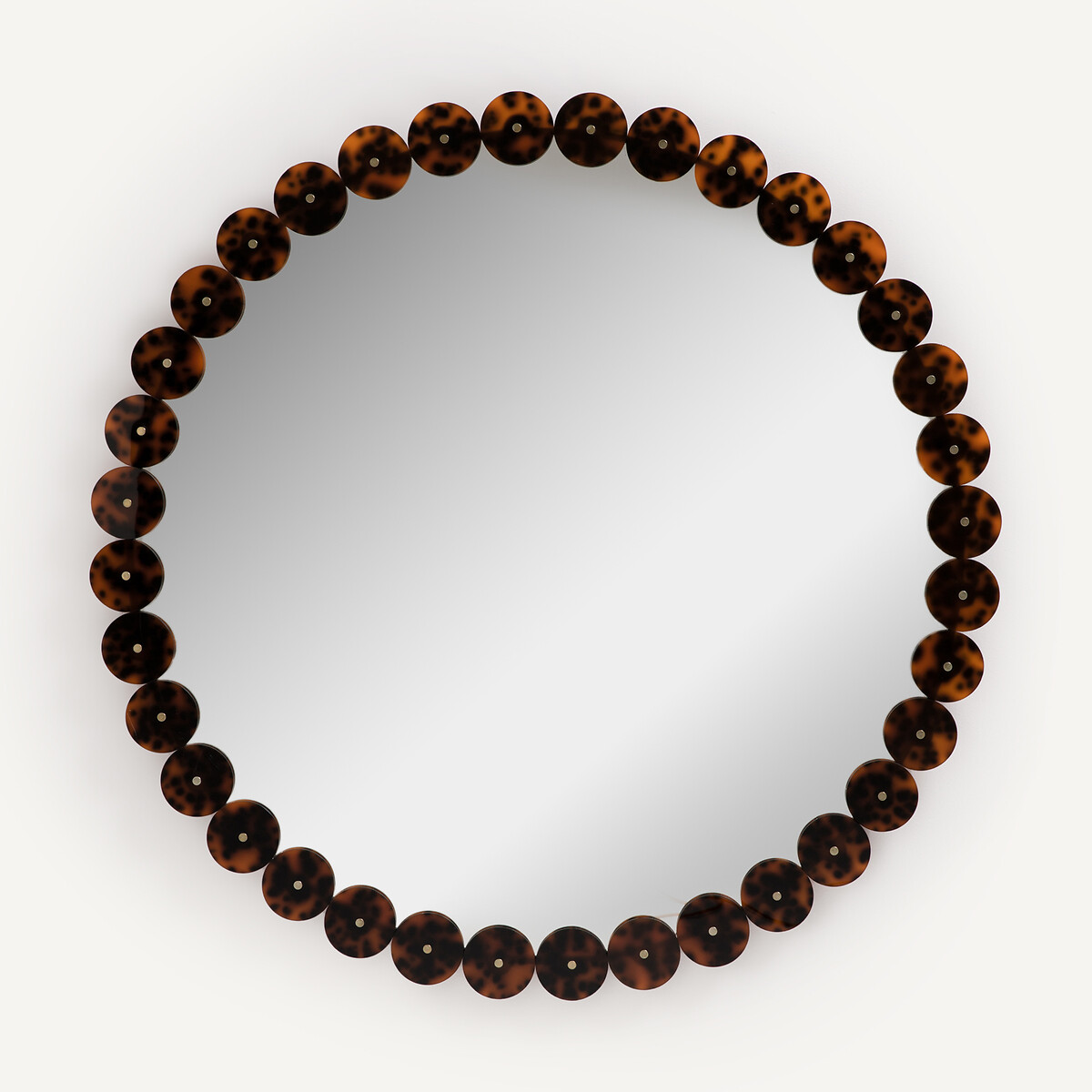 Kioo Round Resin Mirror with Diameter 100cm brown, AM.PM