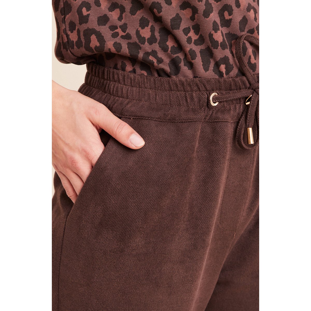 Jogging aspect daim marron foncé, BREAL