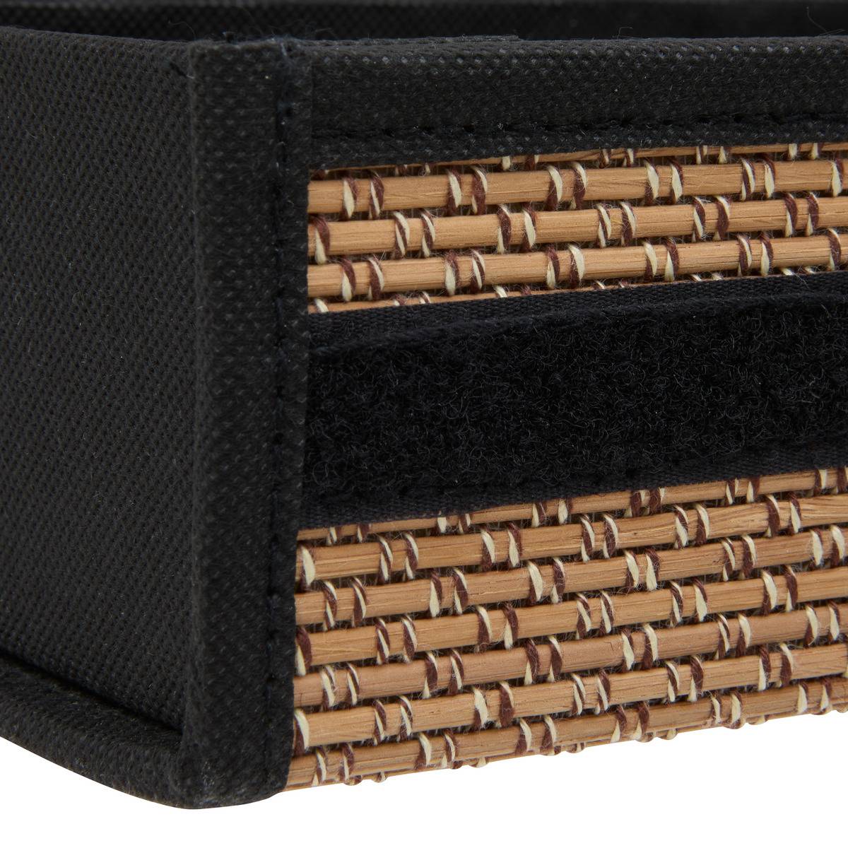 Boîte à mouchoirs rectangulaire STEMY noir, 5FIVE SIMPLY SMART