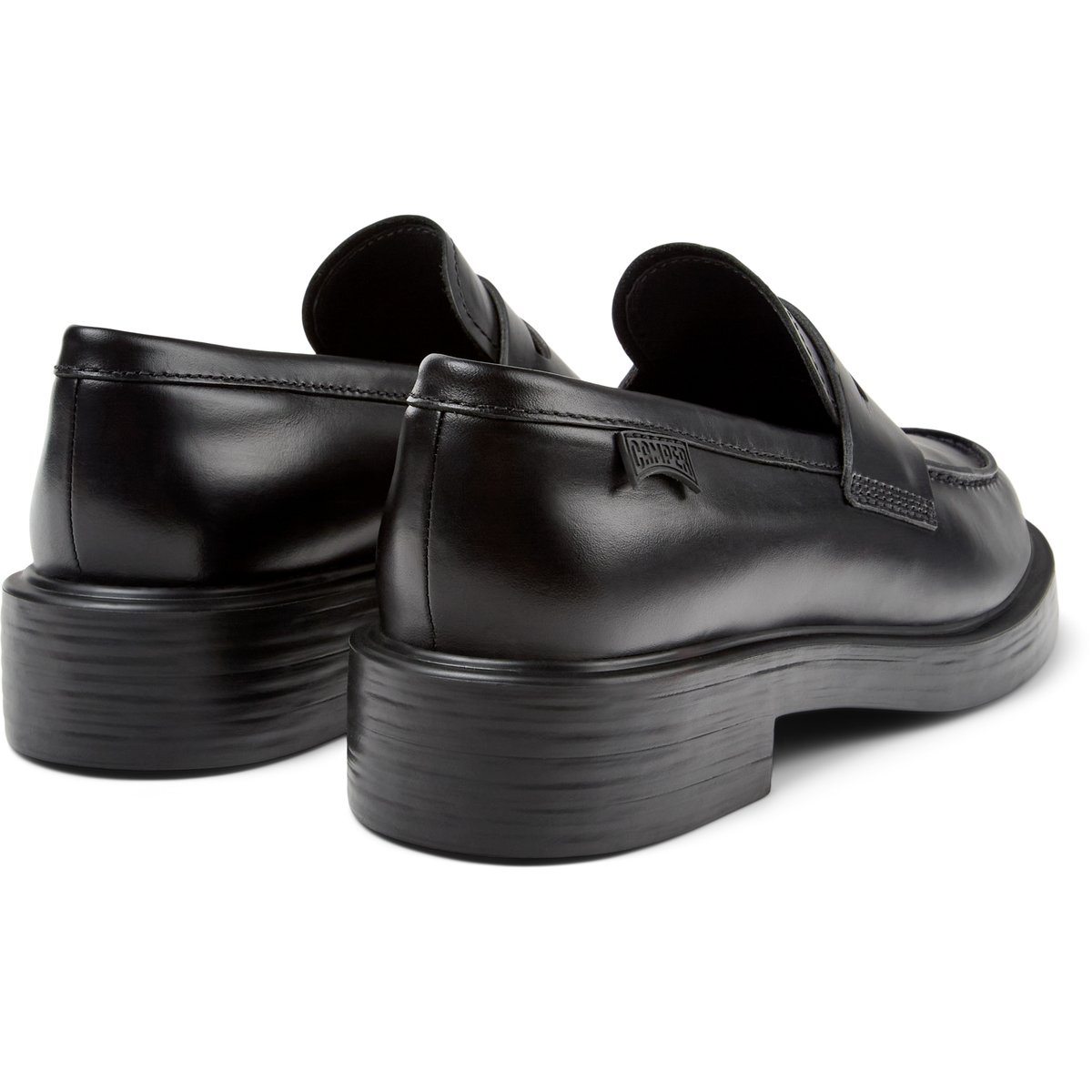 Mocassins Dean Smooth Leather noir, CAMPER