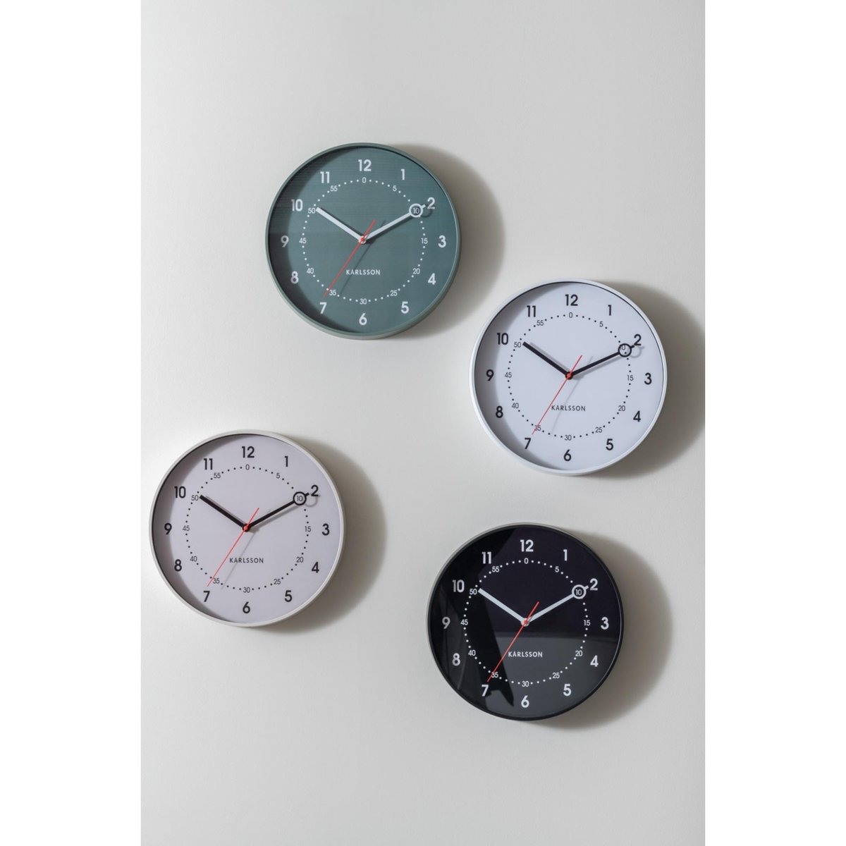 Horloge Murale Plastique FRESCO blanc, KARLSSON