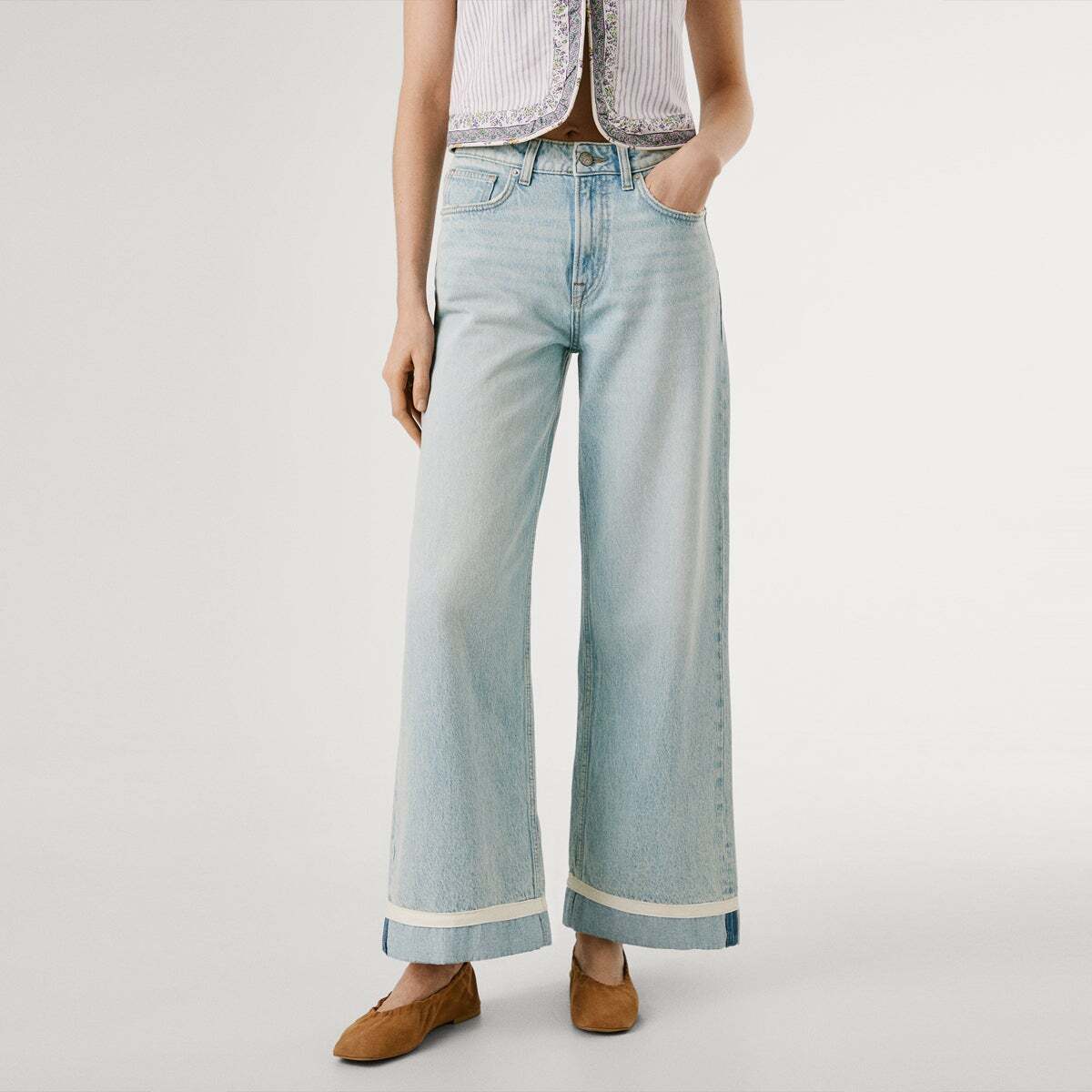 Jean Coupe Large, Taille Haute 11 oz blue rigid denim, PEPE JEANS