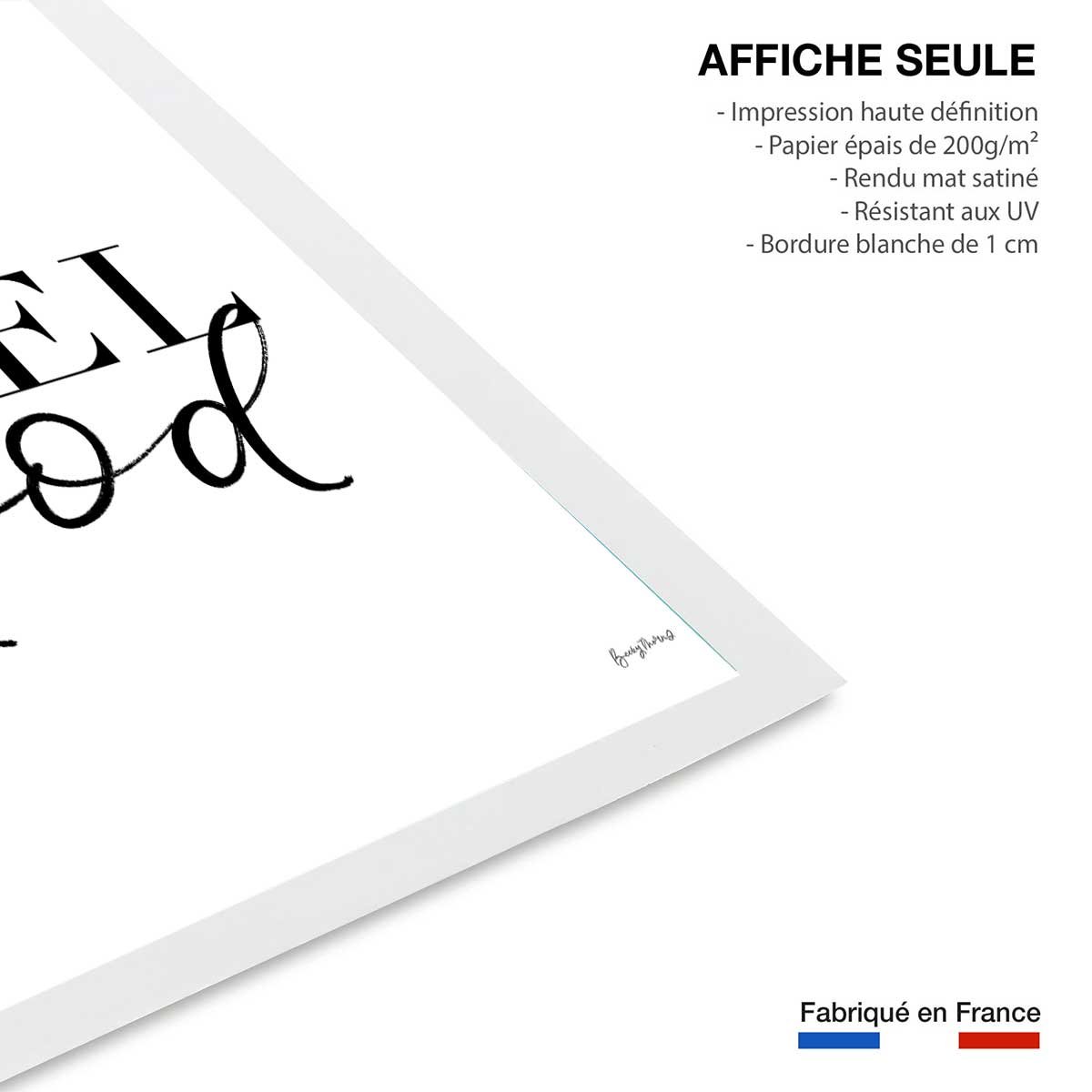 Poster feel good affiche seule, HEXOA