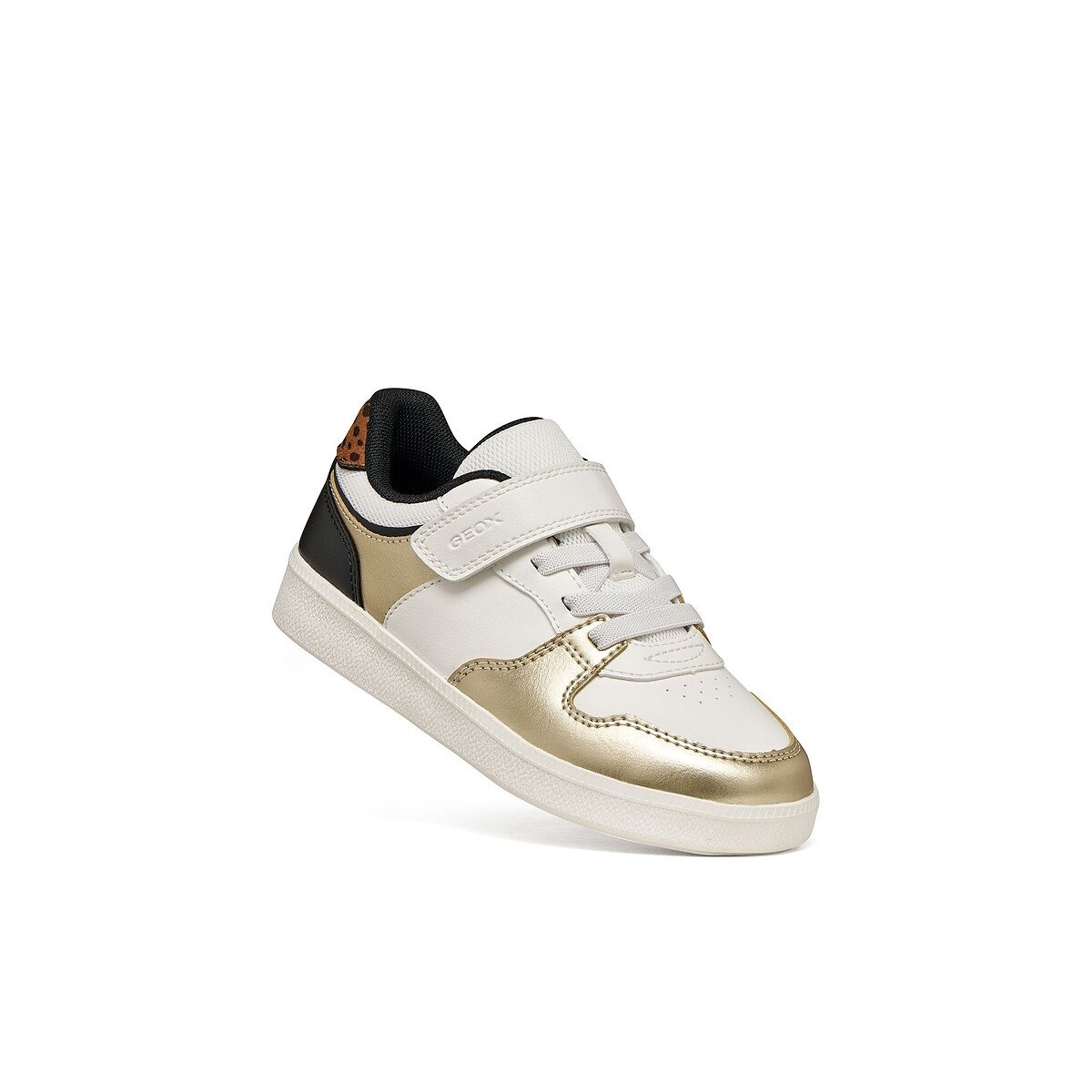 Zapatillas bajas transpirables, NEW EMBERLIX blanco/negro/oro, GEOX